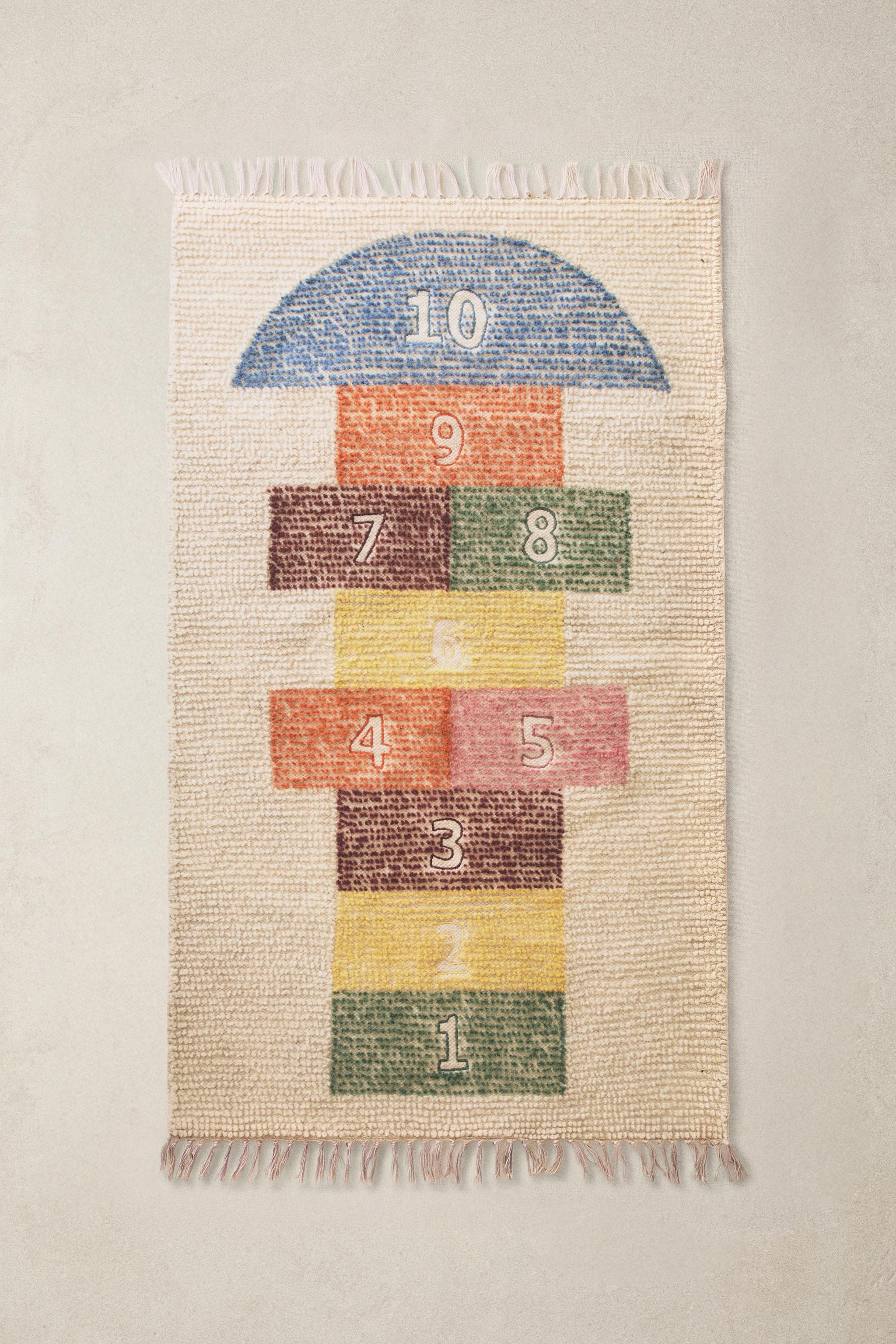 KIDS' HOPSCOTCH WOOL AREA RUG